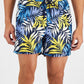 INC International Concepts Men's Palm Leaves 5 Board Shorts Blue Size XX-Large