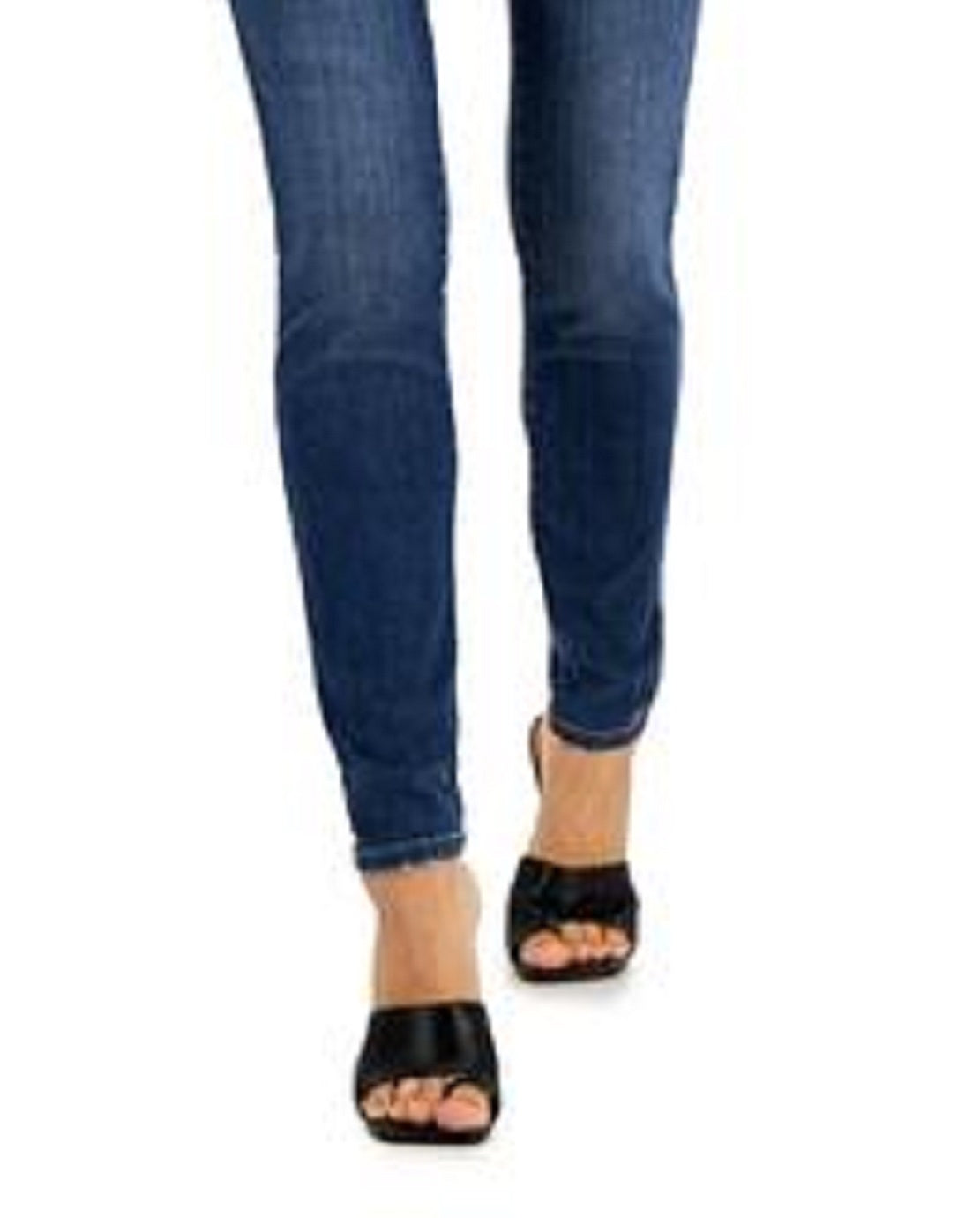 INC International Concepts Women's Mid Rise Skinny Jeans Blue Size 4