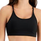 ID Ideology Women's Solid Low Impact Bra Black Size Small