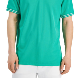 Club Room Men's Performance Stripe Polo Green Size Small