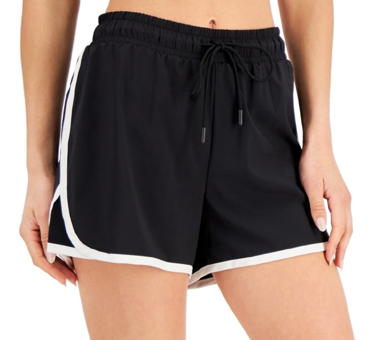 ID Ideology Women's Drawstring Running Shorts Black