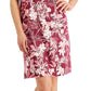 Karen Scott Women's Bali Printed Split Neck Dress Red Size XX-Large