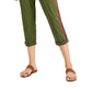 Style & Co Women's Pull On Cuffed Pants Green Size Large