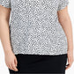 Alfani Women's Printed T-Shirt White Size 0X