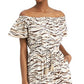 INC International Concepts Women's Tiger Print Midi Dress Brown Size Large