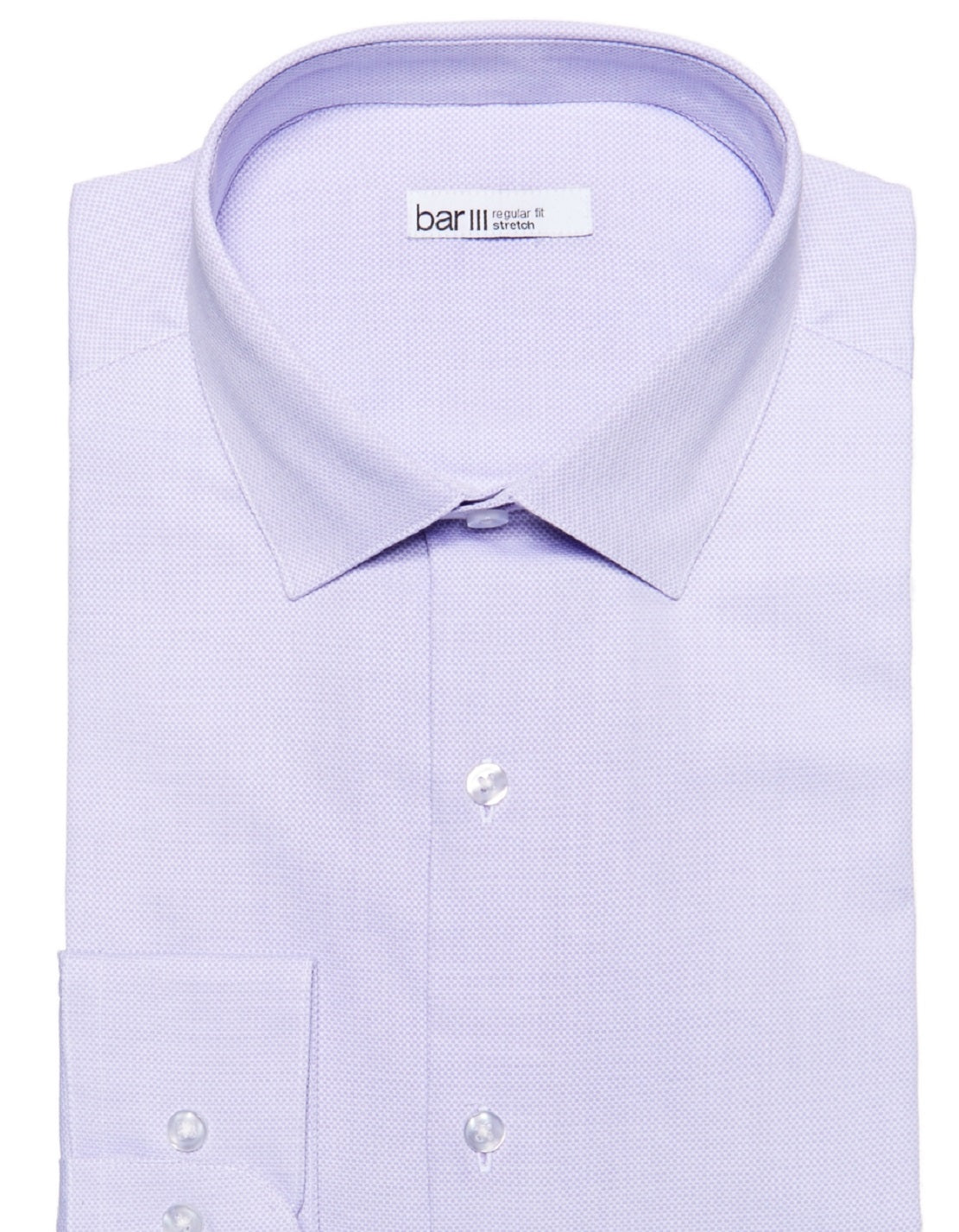 Bar III Men's Max Slim Fit Textured Dress Shirt Purple Size Small