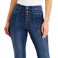 Style & Co Women's Button Fly Cropped Jeans Blue Size 12