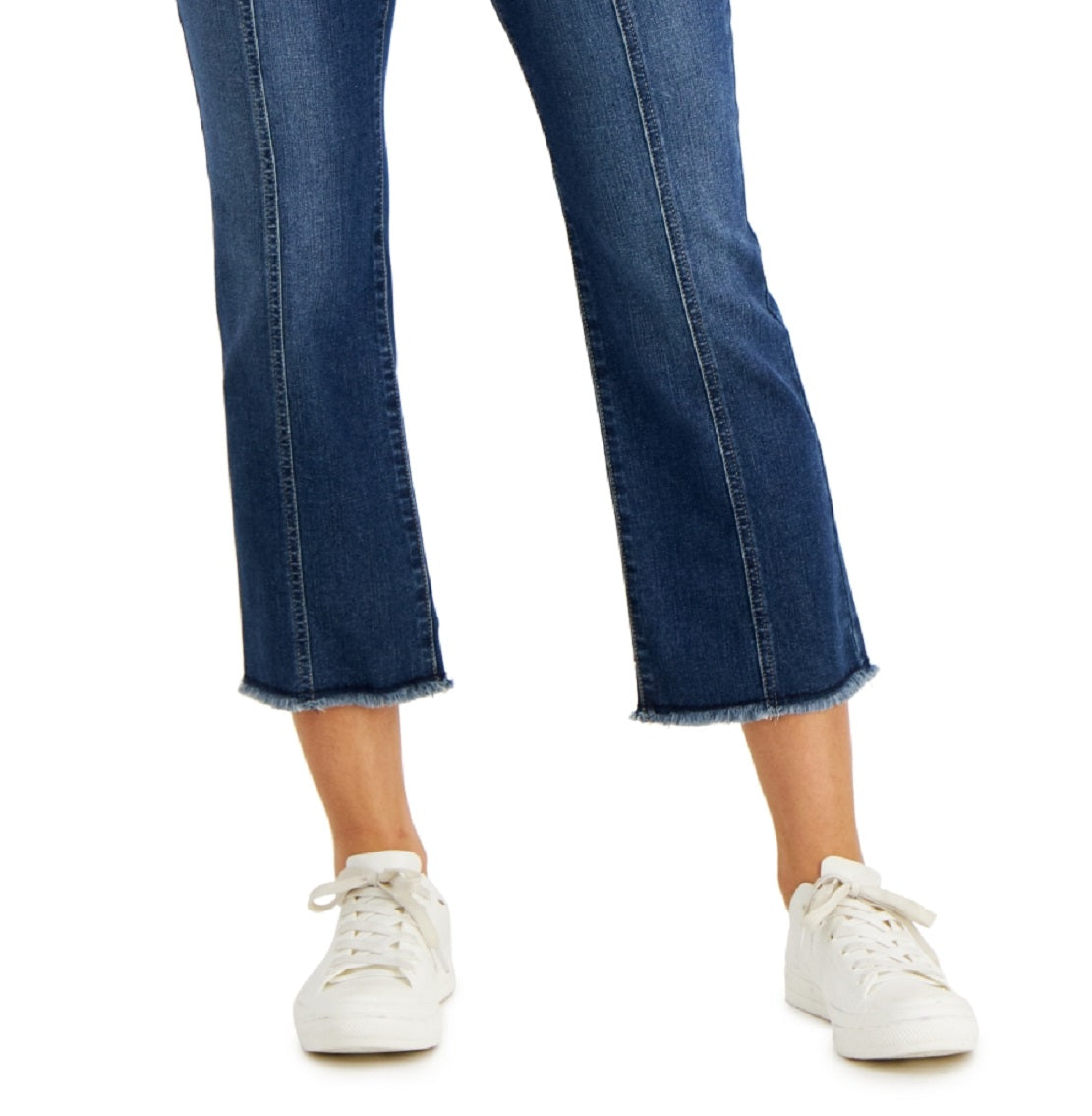 Style & Co Women's Button Fly Cropped Jeans Blue Size 12
