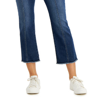 Style & Co Women's Button Fly Cropped Jeans Blue Size 12