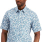 Club Room Men's Baha Floral Print Shirt Blue Size Large