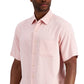 Club Room Men's Textured Shirt Pink Size Large