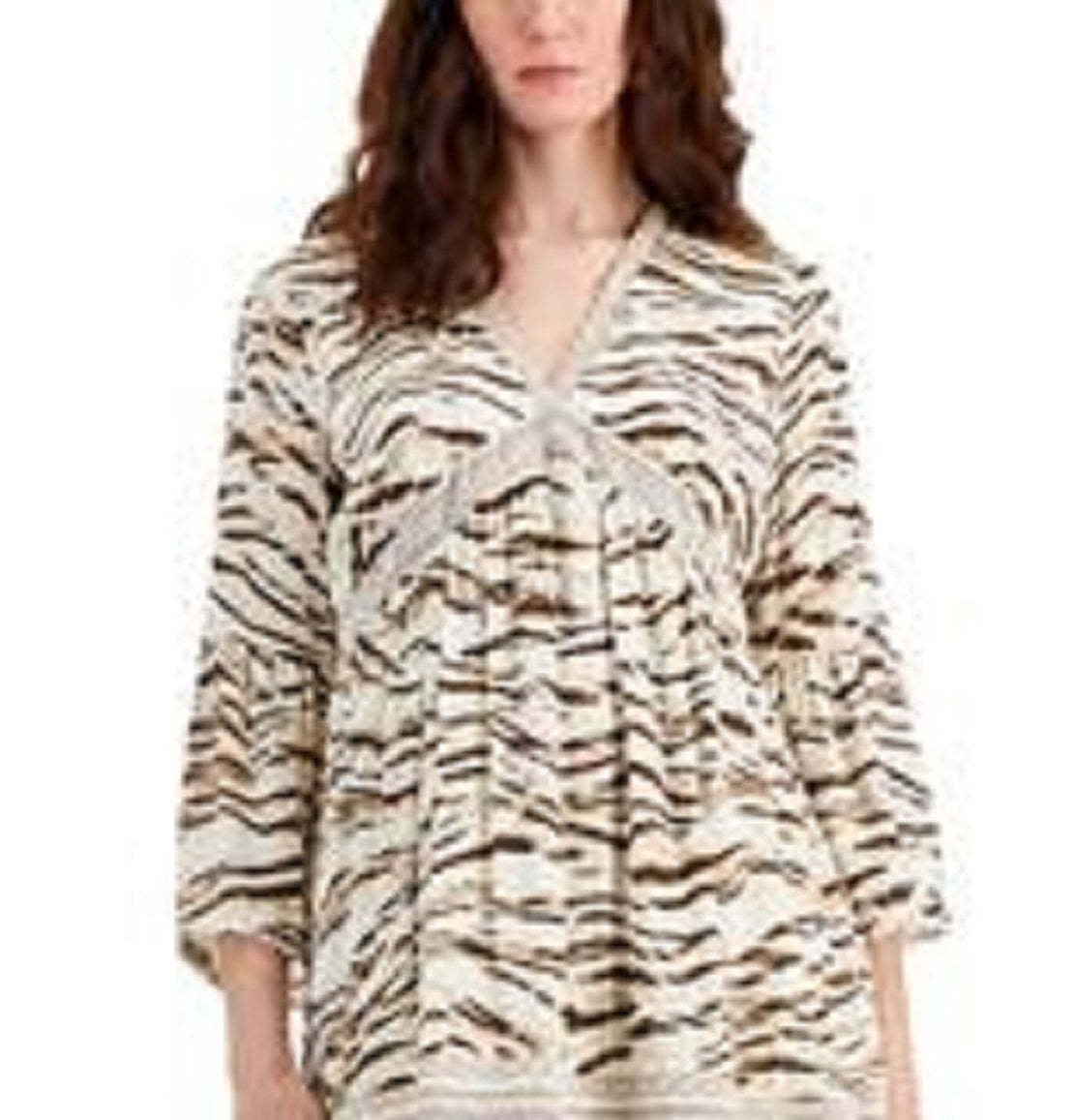INC International Concepts Women's Tiger Print Dress Brown Size XX-Large