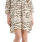 INC International Concepts Women's Tiger Print Dress Brown Size XX-Large