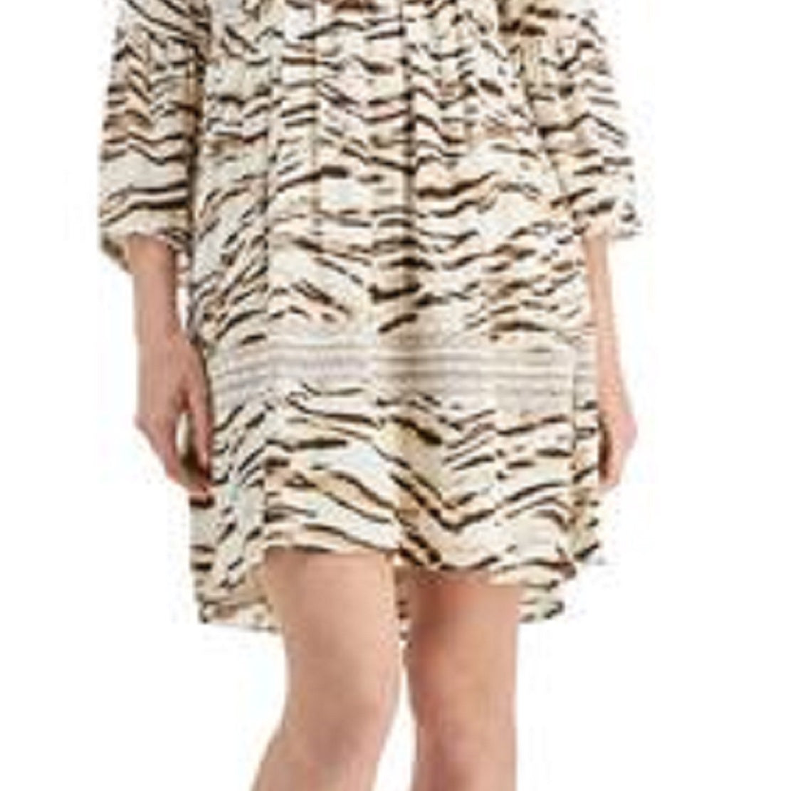 INC International Concepts Women's Tiger Print Dress Brown Size XX-Large
