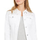 Charter Club Women's Eyelet Jean Jacket White Size Petite Large