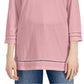 Karen Scott Women's Lattice Trim Top Pink Size X-Large
