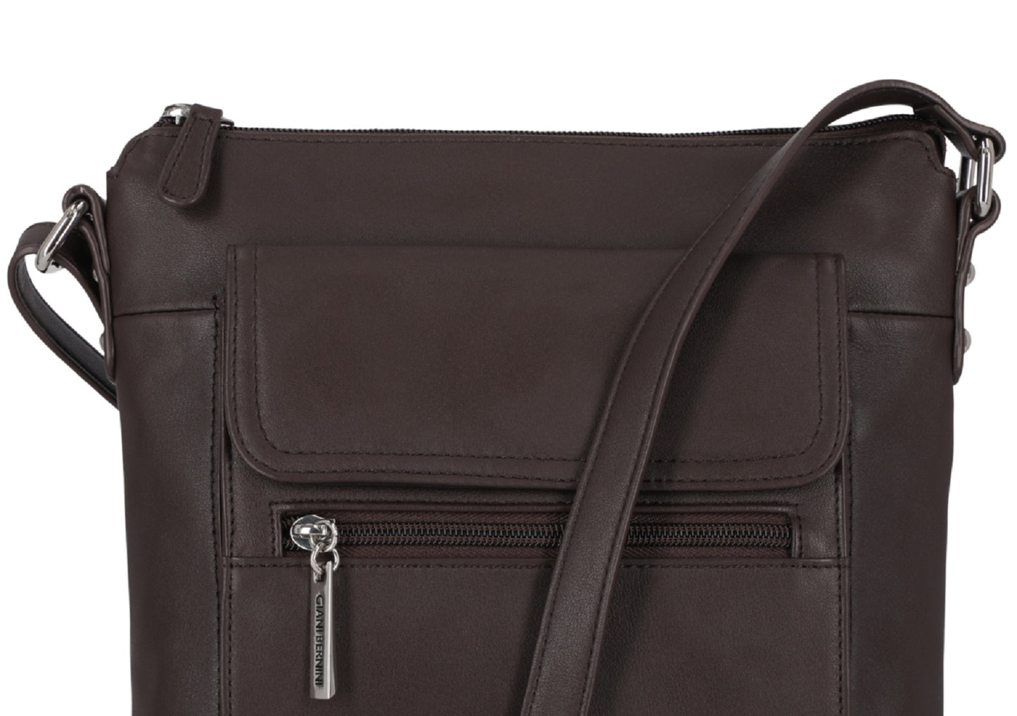 Giani Bernini Women's Nappa Leather Venice Crossbody Brown Size Regular