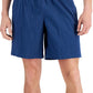 Alfani Men's Regular Fit Yarn Dyed Stripe Seersucker Shorts Blue Size X-Large