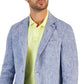 Club Room Men's 100% Linen Blazer Blue Size Small