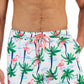 Club Room Men's Flamingo Island Print Swim Shorts White Size Medium