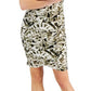 INC International Concepts Women's Printed Tie Dye Ruched Bodycon Dress Green Size Small