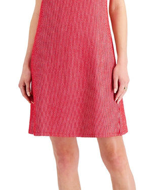 Charter Club Women's Flutter Sleeve Dress Red Size X-Small