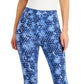 Style & Co Women's Camouflage Capri Leggings Blue Size Medium