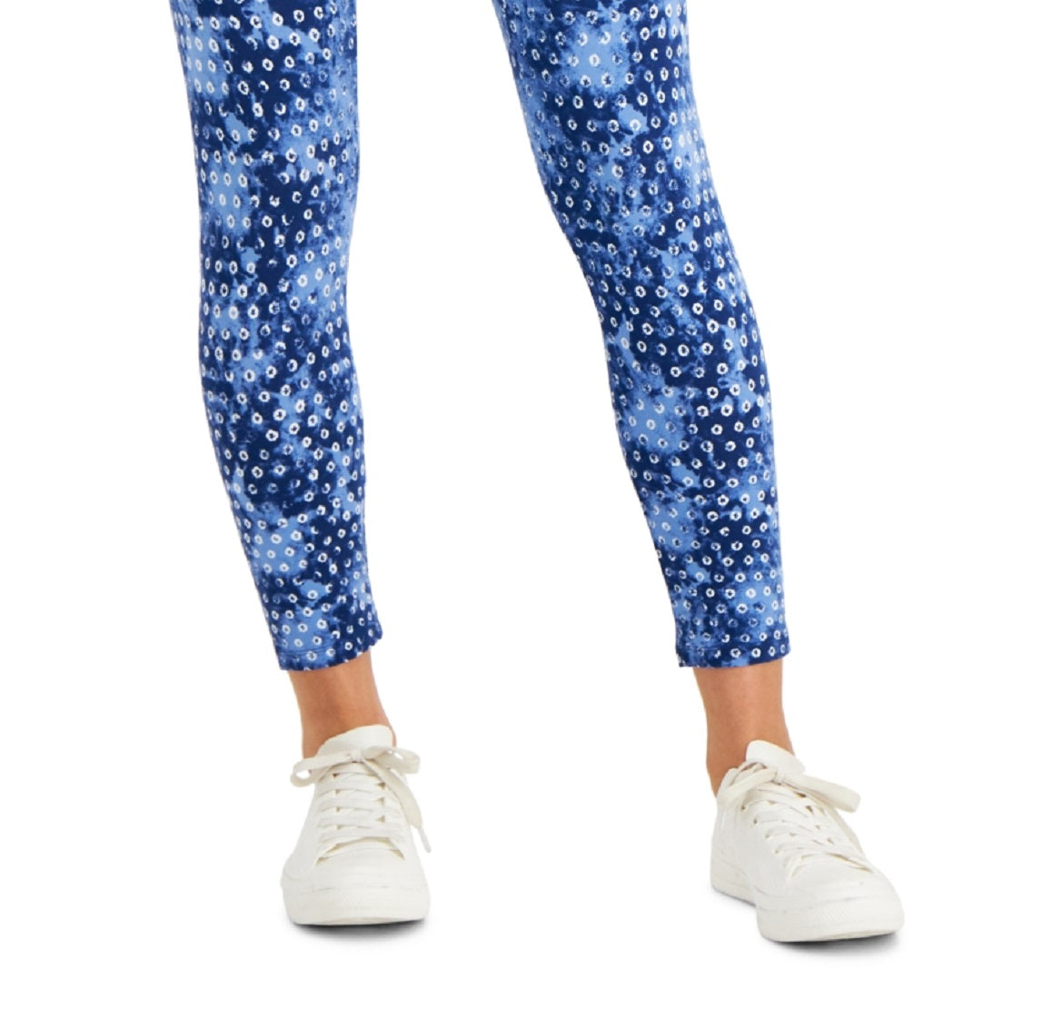 Style & Co Women's Camouflage Capri Leggings Blue Size Medium
