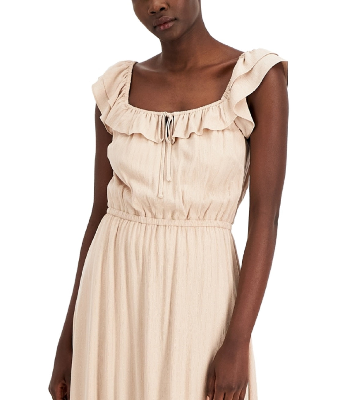 INC International Concepts Women's Metallic Dress Brown Size X-Large