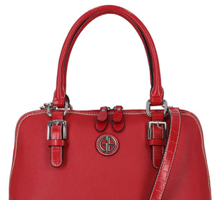 Giani Bernini Women's Saffiano Croco Dome Satchel Red Size Regular