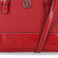 Giani Bernini Women's Saffiano Croco Dome Satchel Red Size Regular