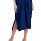 Alfani Women's Crinkled Midi Dress Blue Size X-Large