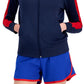 ID Ideology Women's Zip Striped-Sleeve Track Jacket Red Size X-Small