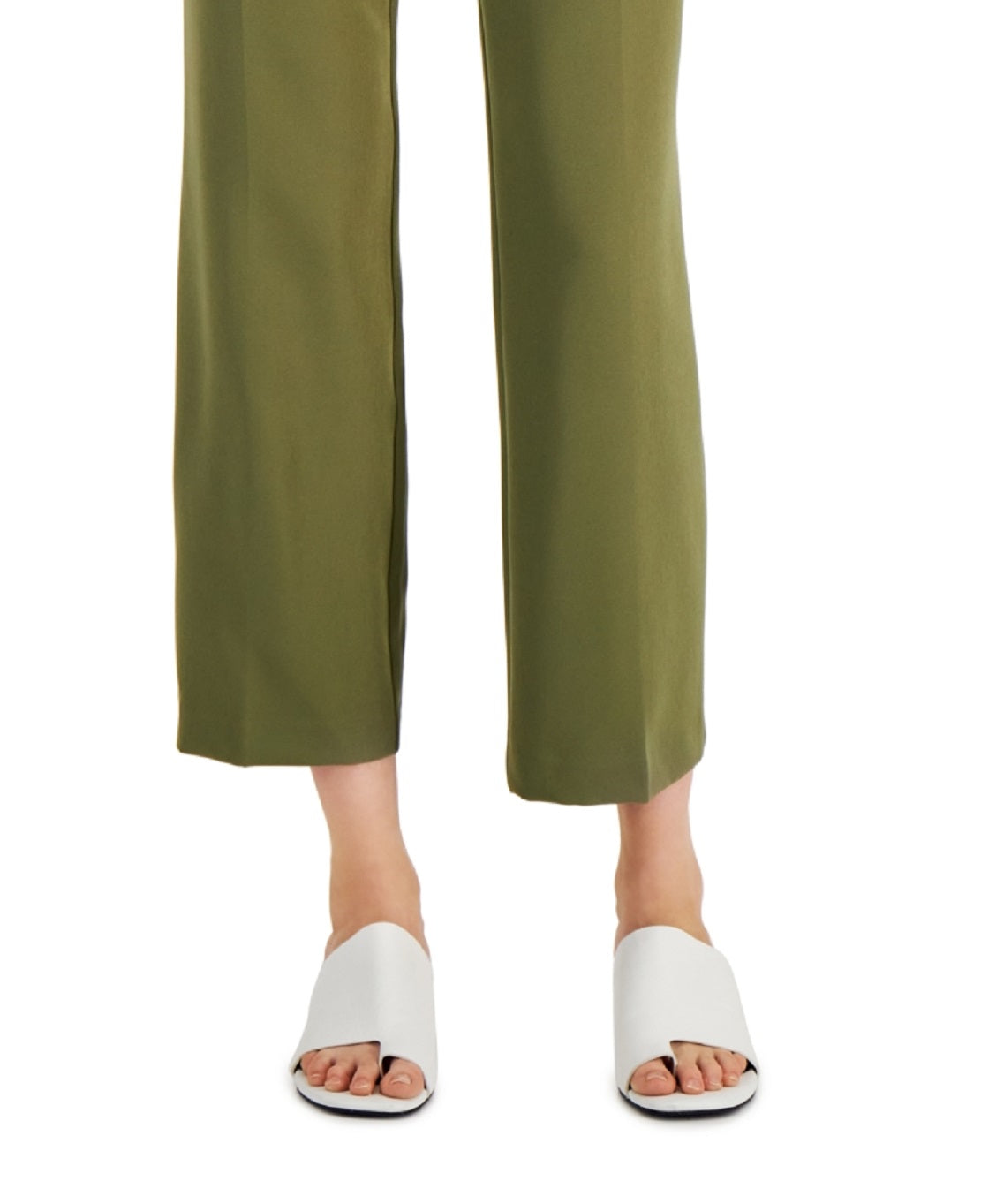 Alfani Women's Pull On Wide Leg Pants Green Size 14