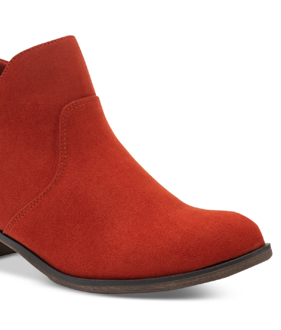 Sun + Stone Women's Abby Double Zip Booties Shoes Red Size 6 M