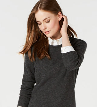 Charter Club Women's Crewneck Sweater Gray Size Medium