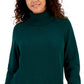 Karen Scott Women's Cotton Turtleneck Sweater Green Size Medium