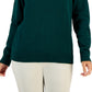 Karen Scott Women's Cotton Turtleneck Sweater Green Size Medium