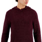 INC International Concepts Men's Acid Wash Hooded Sweater Red Size Small