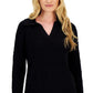 Charter Club Women's Long Sleeve Sweater Black Size X-Small