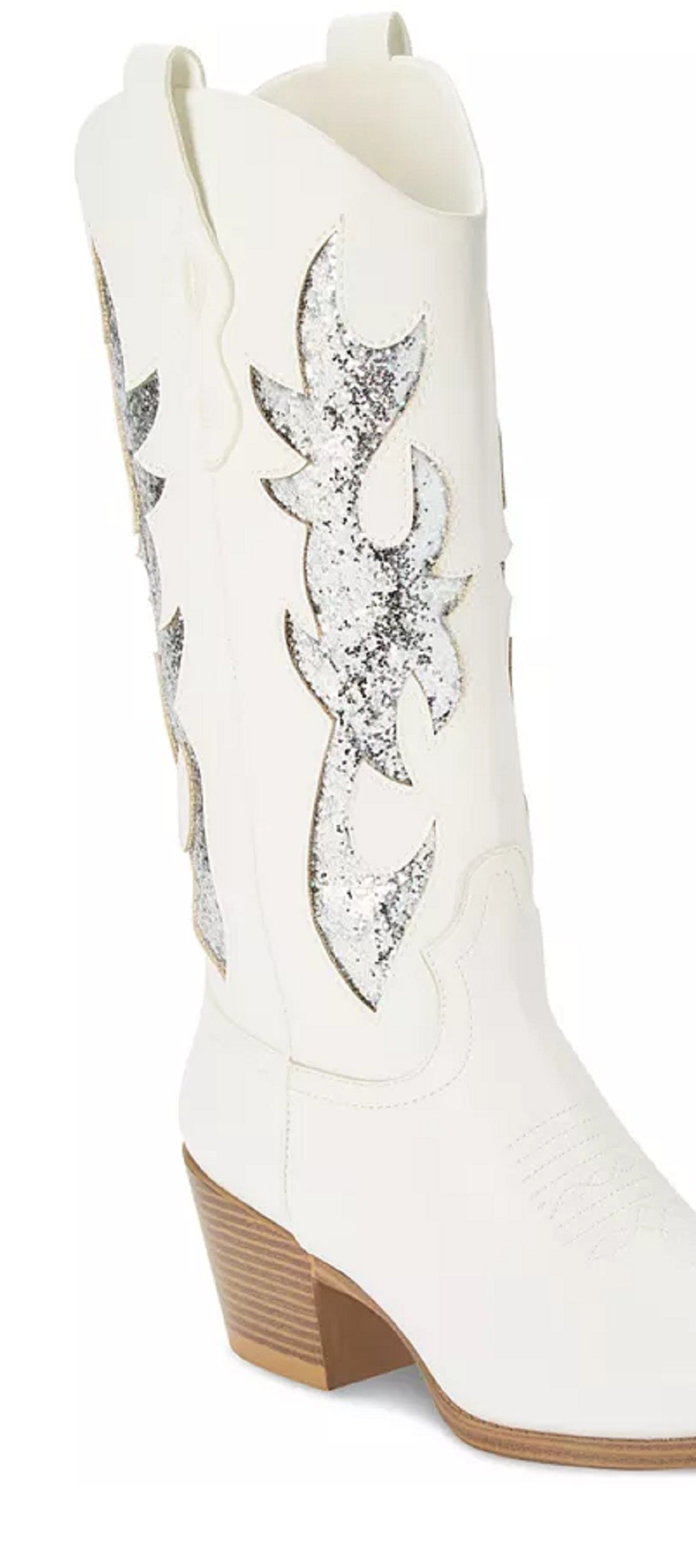 Wild Pair Women's Lucah Western Boots White Size 9.5M