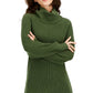 INC International Concepts Women's Turtleneck Sweater Dress Green Size X-Small