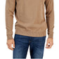 Club Room Men's Button Mock Neck Sweater Brown Size Medium