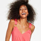 INC International Concepts Women's Surplice O Ring Tank Top Orange Size X-Small