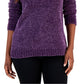 Karen Scott Women's Basic Chenille Sweater Purple Size Small