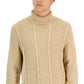 Club Room Men's Chunky Turtleneck Sweater Brown Size X-Large