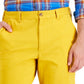 Club Room Men's Regular Fit Way Stretch Shorts Yellow Size 34