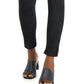 Alfani Women's Mixed Media Faux Suede Ankle Leggings Black Size X-Large