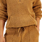 Style & Co Women's Sherpa Sweater Brown Size Petite Small