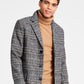 INC International Concepts Men's Nicolas Plaid Coat Black Size Large